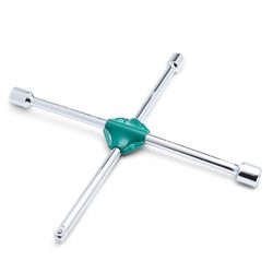 SATA ST48101ST - Chiave a croce 17, 19, 21 mm, 1/2" con finitura cromata lucida che pulisce facilmente e resiste alla corrosione