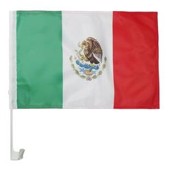 AZ FLAG Bandera de Coche de MÉXICO 45x30cm - BANDERINA para Auto Mexicana 30 x 45 cm