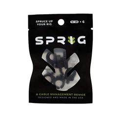 Sprig - guía para Cables 1/4"-20, Pack de 6, Negro