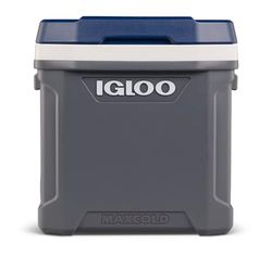 IGLOO Igloo Maxcold 62 Roller nevera, 58 litros, gris - Gran y robusta nevera para camping, trabajo, ocio y festivales