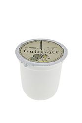 Cereria de Giorgio fruitesque parfumée en Pot Yaourt, Cire, Jaune, 7 x 7 x 7 cm