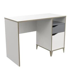 Demeyere Bureau 1PO/1T/1N Genius, Plastique, Blanc Mat/Gris Clair, 1 66x500x764MM