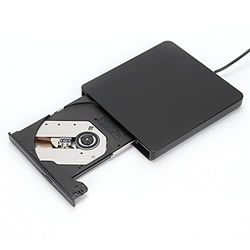 External CD DVD Drive, USB2.0 Portable Optical Drive Rewriter Reader Writer Burner, Support CD-ROM/CD-R/CD-RW/DVD-ROM SL/DVD-R/DVD-RW/DVD+R/DVD+RW/DVD+R DL for Laptop Desktop Pc Plug and Play(black)