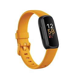 Google Fitbit Inspire 3 Bracelet d’activité sport et santé avec jusqu’à 10 jours d’autonomie de batterie et compatible avec Android et iOS, Parme, Jaune vénitien