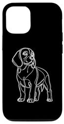 Custodia per iPhone 13 Pro Line Art Beagle Dog Beagles