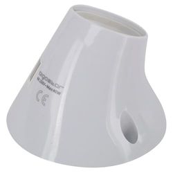 Portalámparas de plástico E27, color blanco, apto para bombillas LED y de bajo consumo, ideal para iluminación doméstica y decorativa.