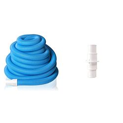 Gre 40004 Manguera de 2 Terminales para Limpiafondos de Piscina, Ø38 mm, 15 m & 40009 - Unión para 2 Mangueras Flotantes, de Ø32 y de Ø38 mm