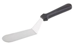 APS paletta angolata BLU - Coltello professionale per spalmare con lama flessibile in acciaio inossidabile e manico in plastica nera, dimensioni lama 17 x 5 cm, lunghezza totale 30 cm