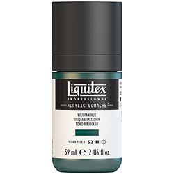 Liquitex 2059398 Professional Acrylic Gouache, acrylverf met gouache-eigenschappen, lichtecht, watervast - 59ml Fles, Viridian Hue