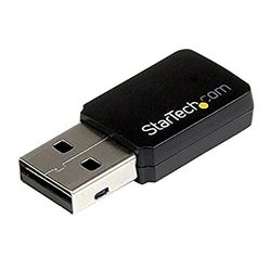 StarTech.com Mini adaptador de rede USB 2.0 sem fios Wireless-AC de banda dupla AC600 - Wifi 802.11ac 1T1R de 2,4 GHz e 5 GHz