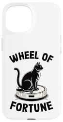 Wheel Of Fortune Cat Joke Robot Vacuum Cleaner Cat Case for iPhone 15