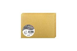 Clairefontaine 12590C – verpakking met 25 dubbele kaarten – formaat C6 11 x 15,5 cm – 210 g/m² – kleur goud – uitnodigingskaarten voor evenementen en matchance – serie pollen – premium papier glad