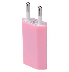 Adaptador USB de Pared para Huawei P Smart Z de 1 Puerto de Corriente AC Cargador Blanco (5V-1A) Universal (Rosa Pale)