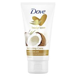 Dove Creme hidratante de mãos com óleo de coco 100% natural e leite de amêndoas para pele normal a seca 75 ml