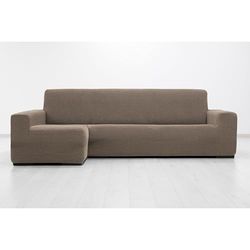 MAXIFUNDAS FUNDAS DE SOFA & CHAISE LONGUE. Housse de canapé d'angle en Lin Super élastique avec accoudoir Gauche Long (regardant de Face)