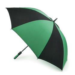 Fulton Cyclone Stick Paraplu, 100 cm, 1 L, zwart/groen, Zwart/Groen, 100 cm, Single