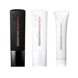 Sebastian Professional Penetraitt Shampoing, après-shampoing et masque | Fortifie et répare | Formule riche en protéines | Pour les cheveux abîmés, 250 ml, 150 ml