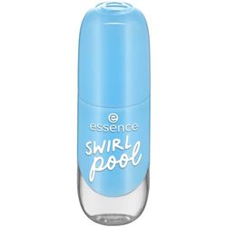 Essence Gel Nail Colour, Gel Polish, No. 42 Swirl Pool, Blue, Express Result, Long-Lasting, Colour-Intense, Gely, Shiny, No Acetone, Vegan, Microplastic Particles Free (8 ml)