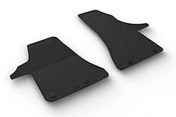 Alfombrillas de Goma Compatible con Volkswagen Transporter T6.1 2020- (Perfil G 2-Partes + Clips de Montaje)