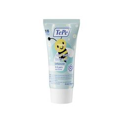 Dentifricio TePe Daily Baby, senza aromi aggiuntivi, 0-2 anni, dentifricio quotidiano delicato al fluoro per bimbi piccoli per aiutare a prevenire la carie, livello di fluoro adeguato all'età