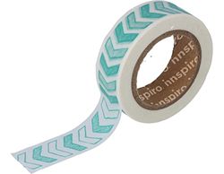 Masking Tape Washi pijlen blauw 15 mm x 10 m Serie Tutti Frutti