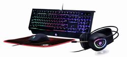GMB GAMING 4-in-1 Backlit Game Kit 'Phantom', Layout US Brand