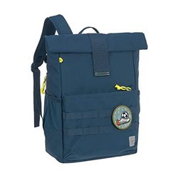 LÄSSIG Kinderrugzak met borstriem, vrijetijdsrugzak, waterafstotend, 12 liter/medium rolltop rugzak, blauw, Höhe 39 Zentimeter, Kinderrugzak