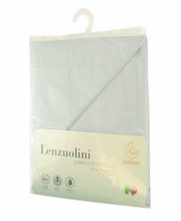 Italbaby 020.1010-5 sábanas para la Cama, 3 Piezas, Blanco