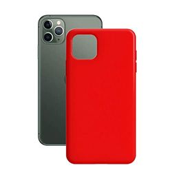 Silk Contact TPU-beschermhoes voor iPhone 11 Pro Max, rood