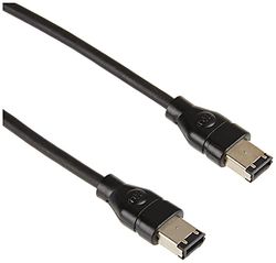 Pro Signal PS11260 FireWire (IEEE 1394) 6 Pin Male to 6 Pin Male Lead, 3m, Black