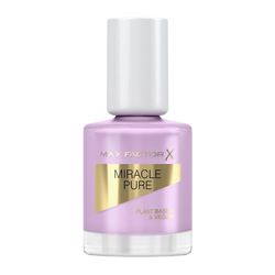 Max Factor Miracle Pure Nail Polish, Serene Amethyst, Healing Crystal Collection, Plant-Based, Vegan Formula, High Shine, Very Quick Drying, Healthy-Looking Nails, 12ml