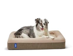Casper Cama para cão, nylon, areia, 64 x 84 x 15 cm (L x W x A)