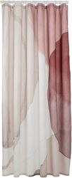 Sealskin Earth Shower curtain 180x200 cm Polyester Dark pink / Off-white