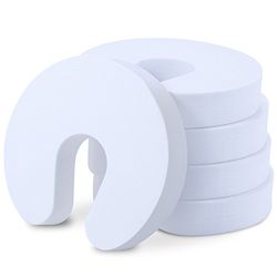 Offgridtec 009710 5 x Tope de puerta Espuma Pinza Puerta de seguridad para niños, ventana, color blanco