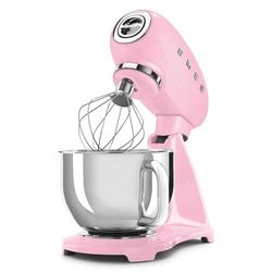 Smeg SMF03PKEU Planetary Mixer with a Power of 800 W SMF03PKEU-pastel Pink, Stainless Steel