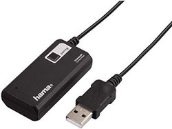 Hama Dubbele Bluetooth-audiozender (ontvangeradapter voor gelijktijdige overdracht naar 2 koptelefoons of luidsprekers, draadloze BT-upgrade), zwart