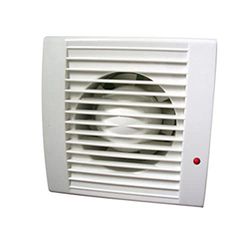 PRENDELUZ Extractor de aire 156x156mm, taladro 105mm, ideal para ventilación y extracción en proyectos de construcción y mejora del hogar.