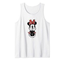 Disney Mickey And Friends Minnie Mouse Doodle Distressed Canotta