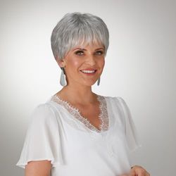 April Wig by Natural Image- Pewter Glow