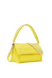 Desigual Dames Half Logo 24 VENEC Accessories PU Across Body Bag, Yellow, geel