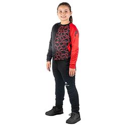HO Soccer Kid Keeper Set Fraktur Red, Målvakt, Unisex barn, Röd/Svart, 14