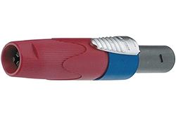 Neutrik NL4FX Connecteur de câble Speakon standard 4 pôles et code couleur rouge