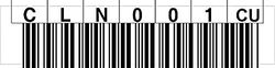 LTO Cleaning Label horizontal pour cln001 circulaire Numéros cln020