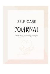 Cream and Pink Elegant Self-Care Journal