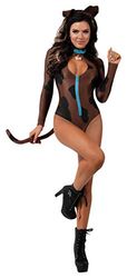 Starline Costume de chien pour femme Marron/noir Taille S, marron/noir, Small