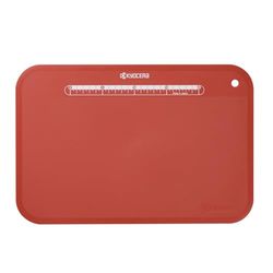 Kyocera CC-100RD, tapete de corte de plástico, flexível, antiderrapante, fácil de limpar, resistente ao calor até 100 ° C, incluindo dimensões para um corte preciso, vermelho