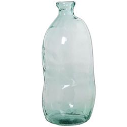 Vaso in vetro riciclato in trasparente irregolare 34 x 73 cm, bocca 8 cm