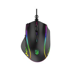 smartketing - Souris de Gaming Officielle Atlético de Madrid | Rétroéclairage | Couleur Noire