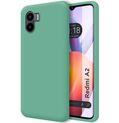 Tumundosmartphone Ultra mjukt flytande silikonfodral för Xiaomi Redmi A2 Färg Grön