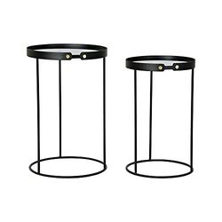 DKD Home Decor Lot de 2 Tables de Chevet, Estándar